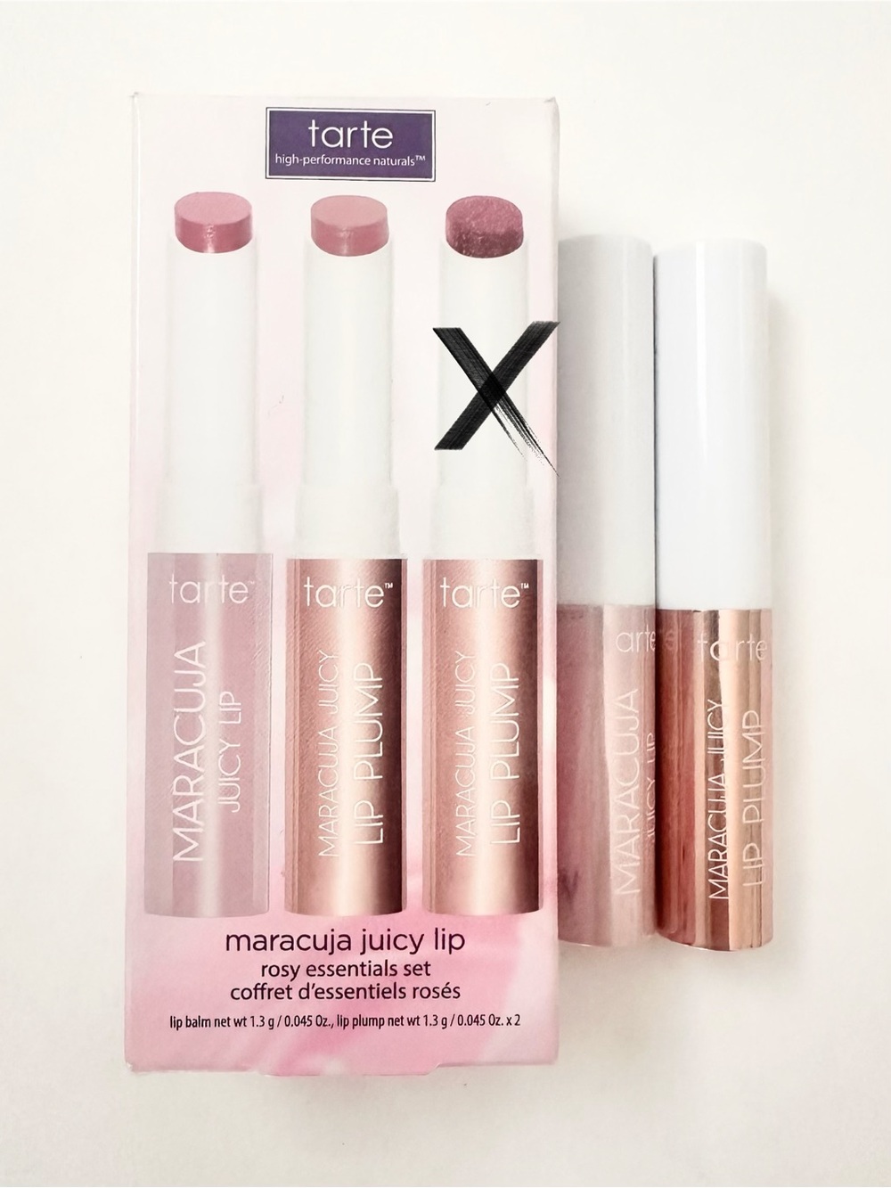 Tarte Mini Maracuja Juicy Lip Rosy Essentials Set (2 lip balms)
